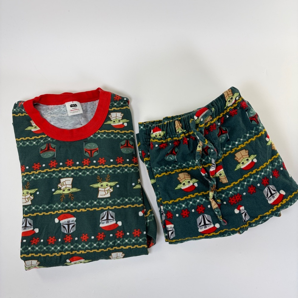 Hanna Andersson x Star Wars Baby Yoda Christmas Holiday PJs Set Unisex M‎ Adult